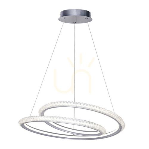 Jelölje be Függőlámpa Italux Kortia LED ezüst 48 cm PND-64873-SILV