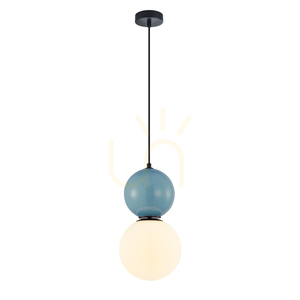 Italux Mastal kék-fekete függőlámpa 20 cm E27 PND-36603-1L-BK-BLU small 0