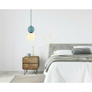 Italux Mastal kék-fekete függőlámpa 20 cm E27 PND-36603-1L-BK-BLU small 2