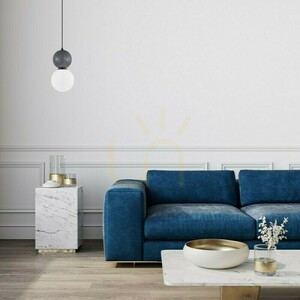 Italux Mastal fekete és sötétszürke függőlámpa E27 20 cm PND-36603-1L-BK-GR small 1
