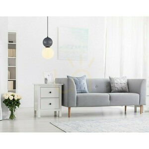 Italux Mastal fekete és sötétszürke függőlámpa E27 20 cm PND-36603-1L-BK-GR small 2