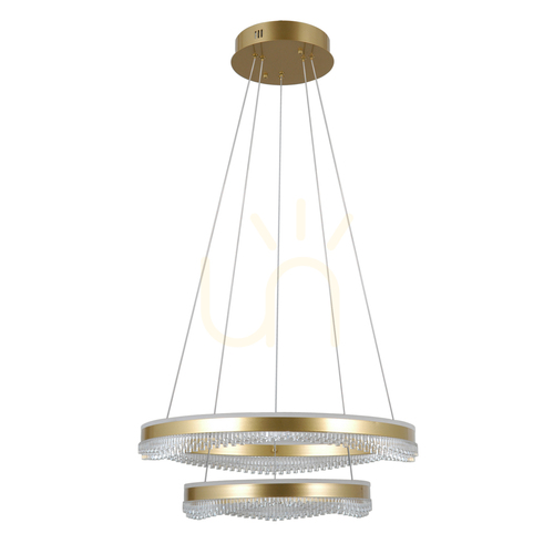 Jelölje be Függőlámpa Italux Gold Morte LED aranysárga 60 cm PND-34535-2L-GD