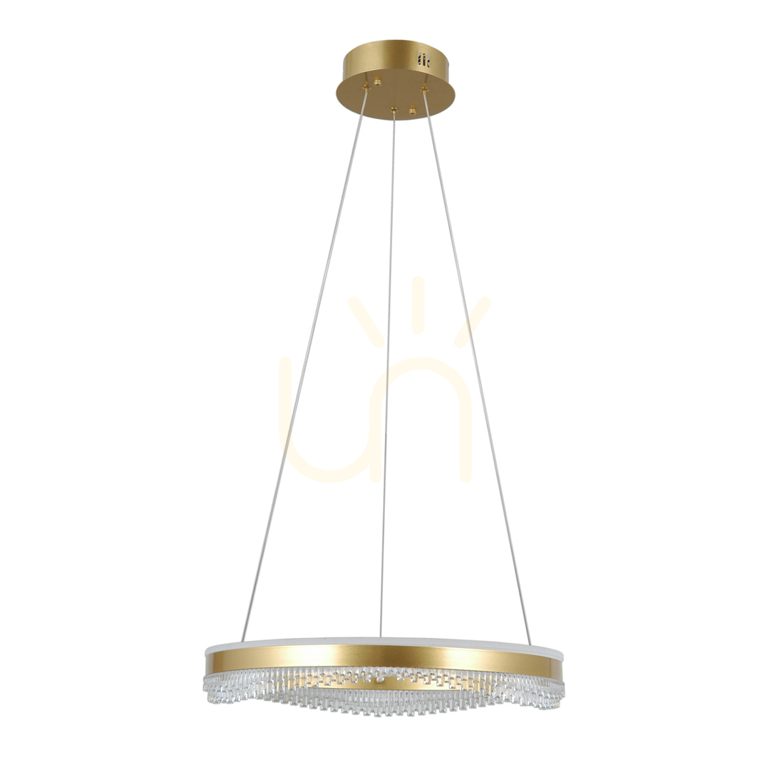 Jelölje be Italux LED-es aranysárga függőlámpa 50 cm PND-34535-M-GD Italux LED-es aranysárga függőlámpa 50 cm PND-34535-M-GD