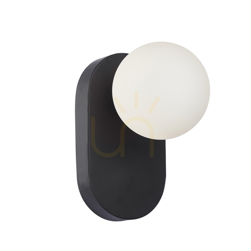 Jelölje be Italux fali lámpa fekete-fehér üveg G9 LED WL-2931-1-BK-WH