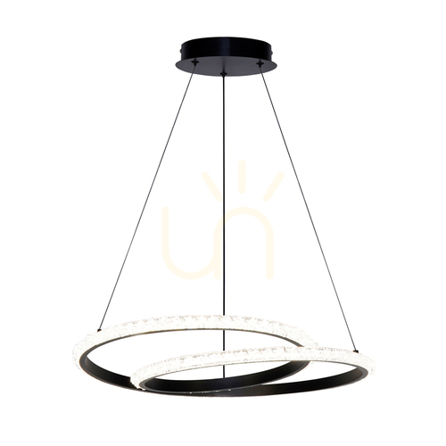 Jelölje be Italux Zalto LED fekete függőlámpa PND-12436-BK