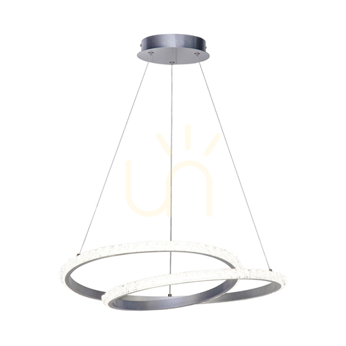 Jelölje be Italux LED függőlámpa ezüst 50 cm PND-12436-SILV