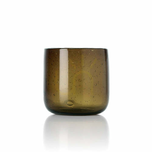 Jelölje be Cognac füstös barna gyertyatartó 9 cm