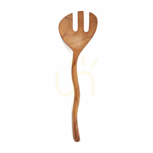 Jelölje be Salátavilla Bazar Bizar, csavart nyél, természetes tíkfa, 27 cm