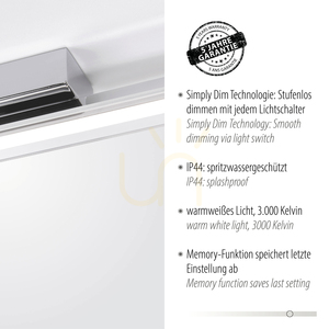 TIMON fali lámpa 9108-17 króm 1xLED small 4