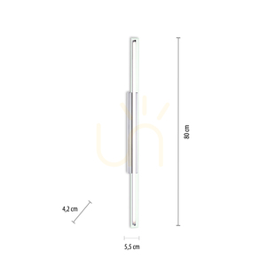 TIMON fali lámpa 9108-17 króm 1xLED small 7