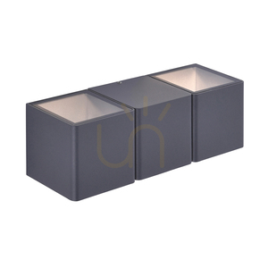 MARCEL fali lámpa 9658-13 Antracit 2xLED small 12