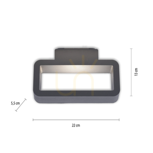 HENDRIK kültéri fali lámpa 9668-13 antracit LED IP54 small 7