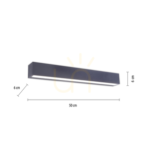 ROBERT fali lámpa 9676-13 Antracit 1xLED small 6