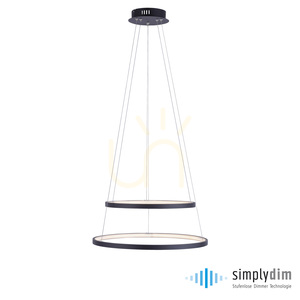 CIRCLE függőlámpa 11525-13 Antracit 2xLED small 1