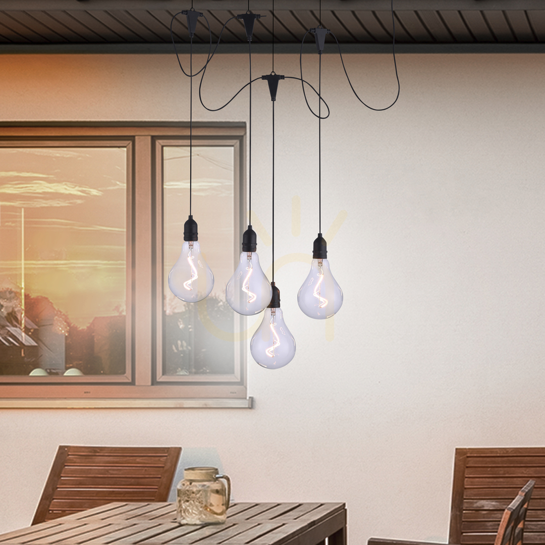Előnézet ENNI függőlámpa 19094-18 Fekete 4xLED ENNI függőlámpa 19094-18 Fekete 4xLED