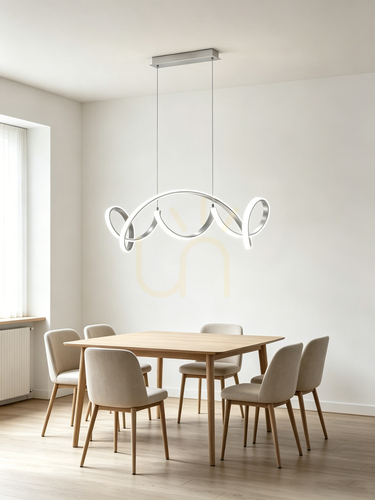 Jelölje be TORONTO ezüst függőlámpa 105 cm 7095-0163 Aviano