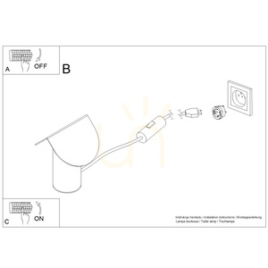 BISCUIT mocca LED asztali lámpa 3000K small 8