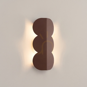 BISCUIT fali lámpa barna small 2