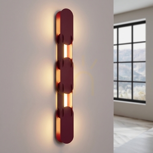 CHAIN 91 bordó LED fali lámpa 3000K small 2