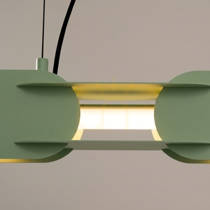 Thoro CHAIN 91 zsályazöld LED függeszték 9,75W 1290lm 3000K PUSH-DIMM/DALI TH.790 small 3