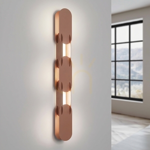 CHAIN 91 mocca LED fali lámpa 4000K small 2