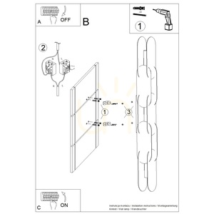 CHAIN 91 sárga LED fali lámpa 4000K small 5