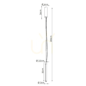 TRANG 50 taupe LED 4000K függőlámpa small 6