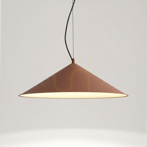Thoro FINT mocca függőlámpa, Ø 50 cm kúp, LED 7,5 W 1070 lm 3000 K, TRIAC-szabályozható small 3