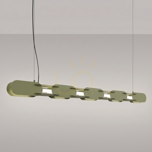 CHAIN 158 függőlámpa olajzöld LED 4000K small 2
