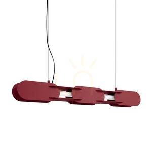 CHAIN 91 bordó LED 4000K LED függőlámpa small 0