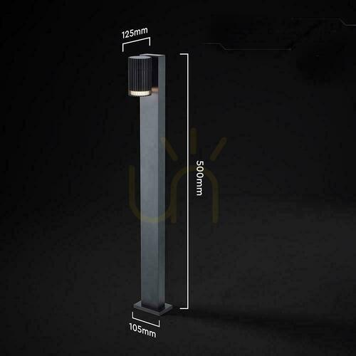 Jelölje be V-TAC 50CM GU10 fekete kerti oszlop VT-10176 3 év garancia