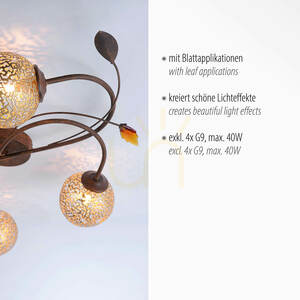 GRETA Plafond 6395-48 Rozsda 4xG9 3 GRETA Plafond 6395-48 Rozsda 4xG9 small 3