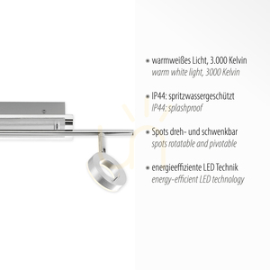 SILEDA plafond 6781-96 Ezüst 2xLED small 3