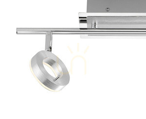 SILEDA plafond 6781-96 Ezüst 2xLED small 7
