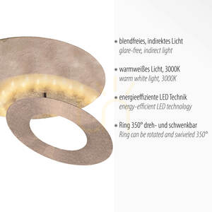 Plafond NEVIS 9011-12 arany 1xLED 3 Plafond NEVIS 9011-12 arany 1xLED small 3