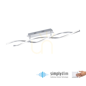 POLINA Plafond 9143-55 Ezüst 2xLED small 1
