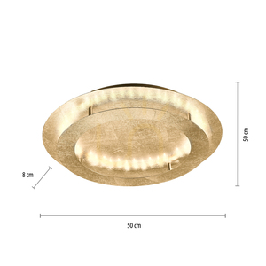 Arany LED mennyezeti lámpa Paul Neuhaus NEVIS 9621-12 50 cm small 6