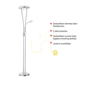 HELIA állólámpa 11778-55 Ezüst 3xLED small 3