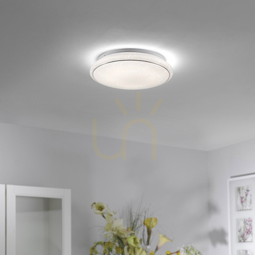 Jelölje be JUPITER 14362-16 LED mennyezeti lámpa fehér Ø35 cm csillagos ég hatás
