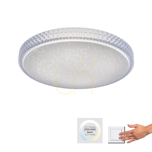 Zuma Line FRIDA 14372-00 átlátszó LED mennyezeti lámpa, 36 W, CCT small 1