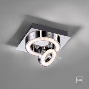TIM Plafond 14520-17 króm 2xLED small 12