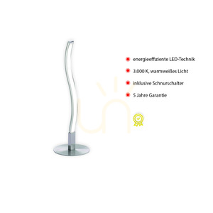 WAVE asztali lámpa 15128-55 ezüst 1xLED small 3