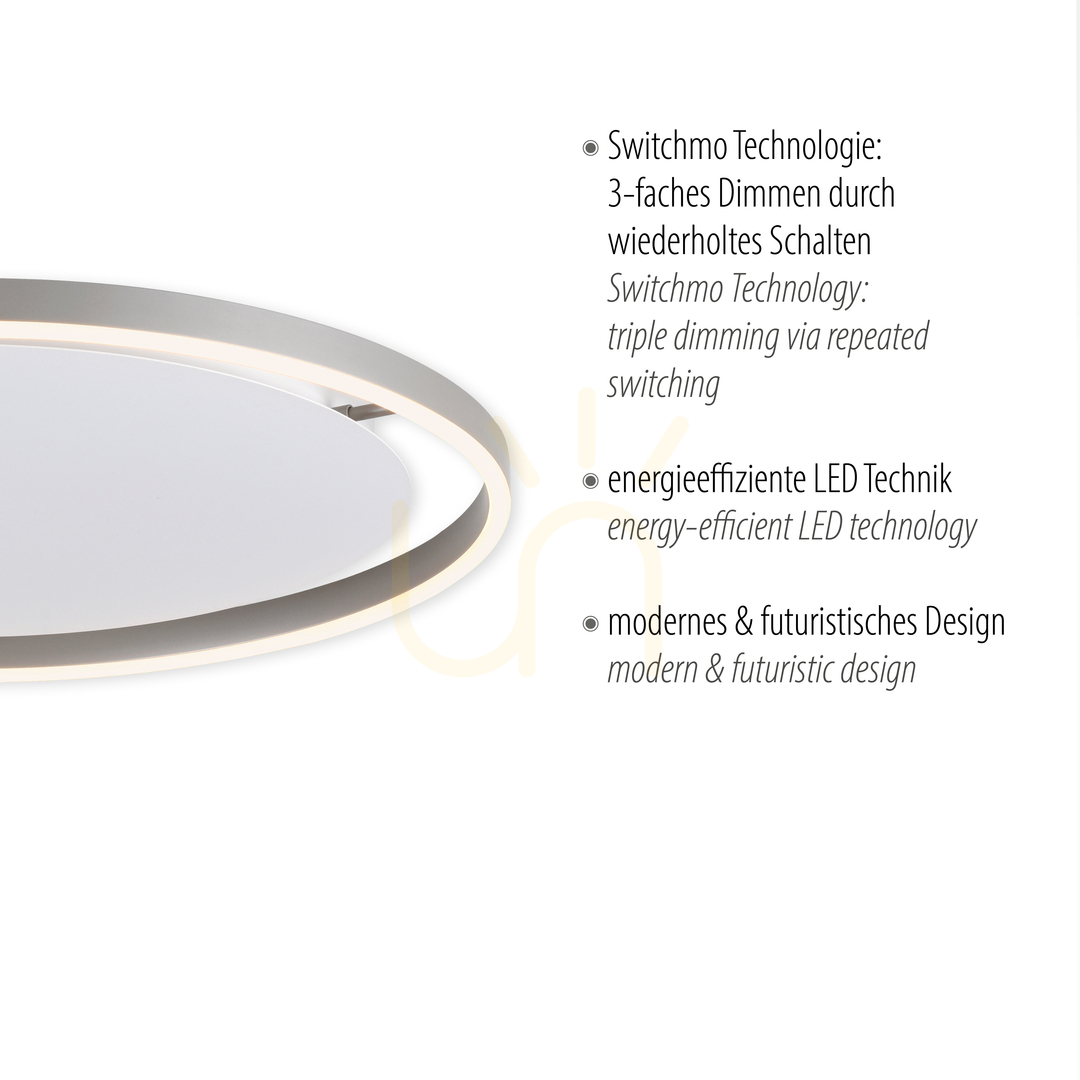 Kijelző Plafond RITUS 15392-95 Ezüst 1xLED Plafond RITUS 15392-95 Ezüst 1xLED