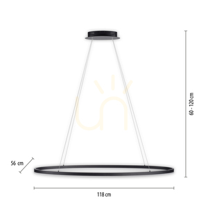 TITUS függőlámpa 2393-13 antracit 1xLED small 8