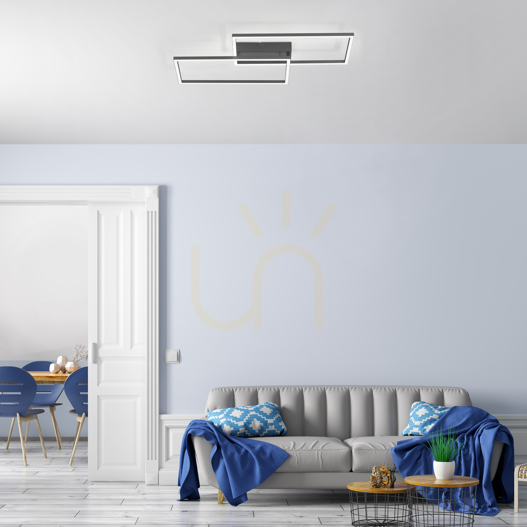 Előnézet Plafond IVEN 14140-18 fekete 2xLED Plafond IVEN 14140-18 fekete 2xLED