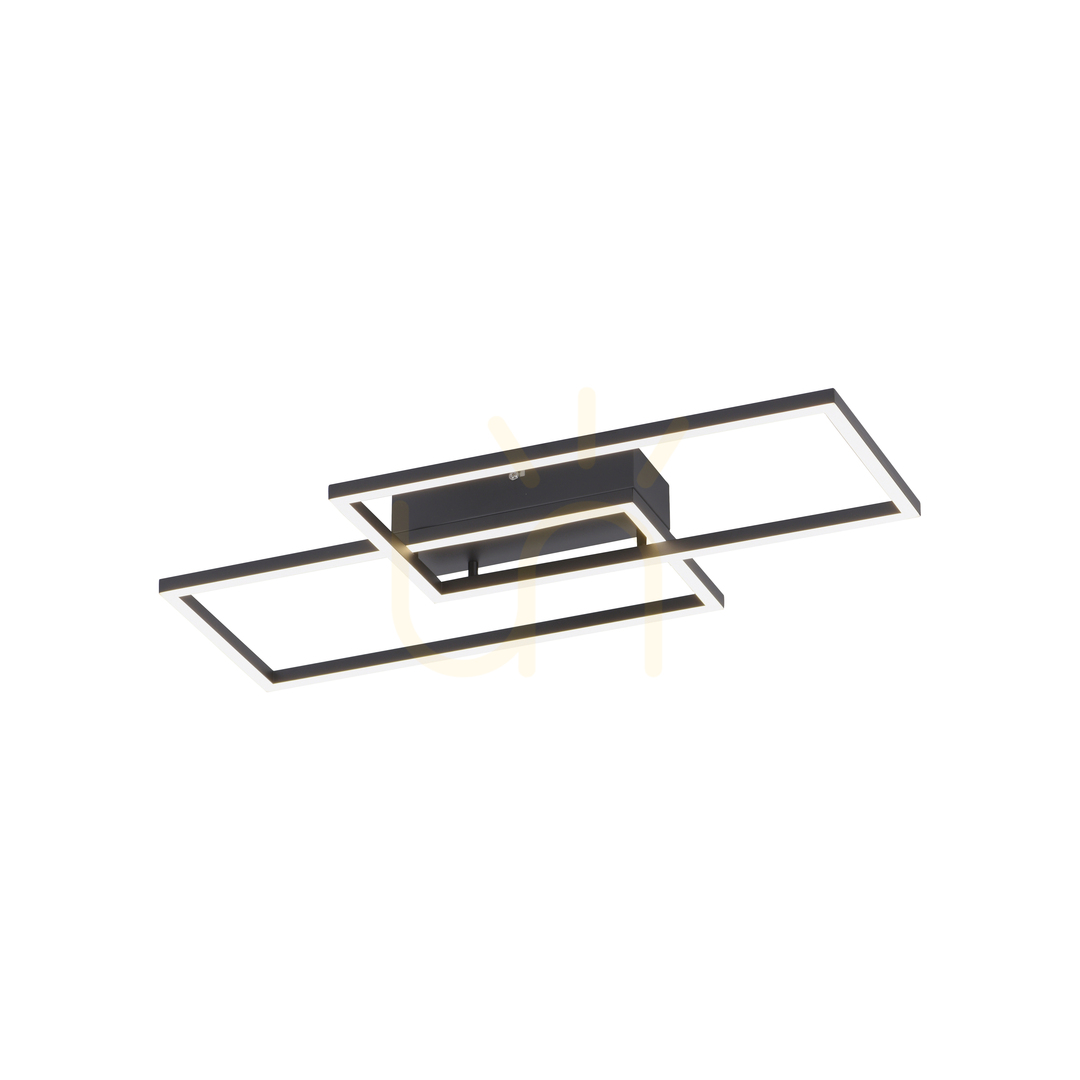 Kilátás Plafond IVEN 14140-18 fekete 2xLED Plafond IVEN 14140-18 fekete 2xLED