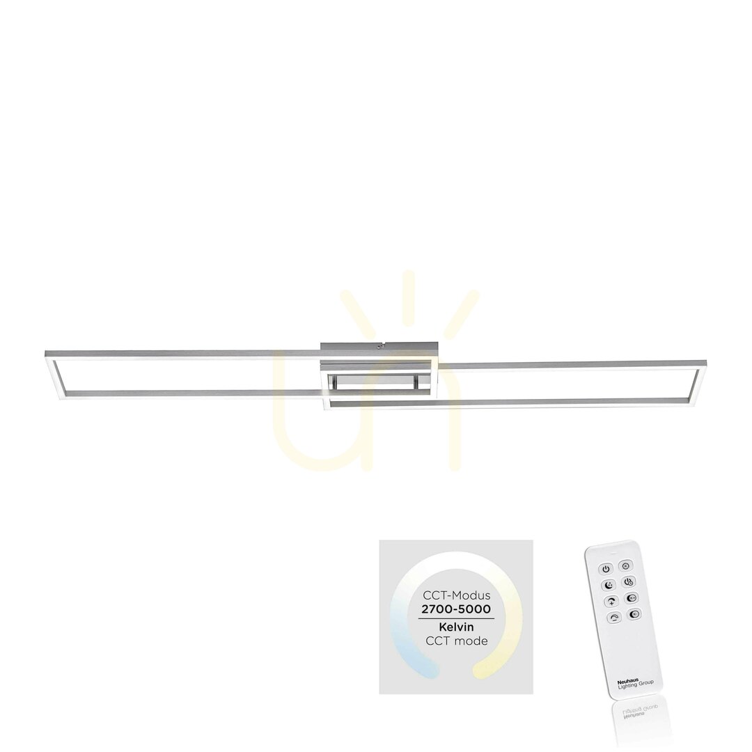 Kilátás Plafond IVEN 14019-55 Ezüst 2xLED Plafond IVEN 14019-55 Ezüst 2xLED