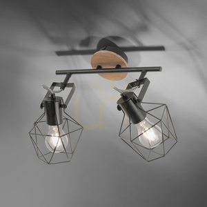 Plafond JARO 15672-78 Fekete 2xE27 small 11