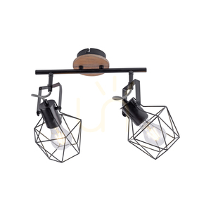 Plafond JARO 15672-78 Fekete 2xE27 small 9