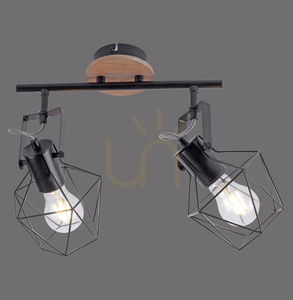 Plafond JARO 15672-78 Fekete 2xE27 small 0